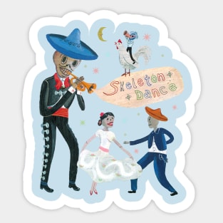 Skeleton Dance Sticker